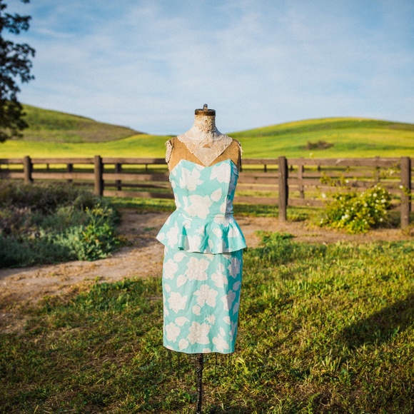 Vintage ~ Justine Hawaiian Strapless, approx. Sz 8 - Picture 5 of 5